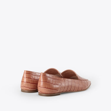 TINA Loafers - Embossed Rust