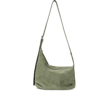 Abstract Eyelet Hobo Bag Small - Chlorophyl 